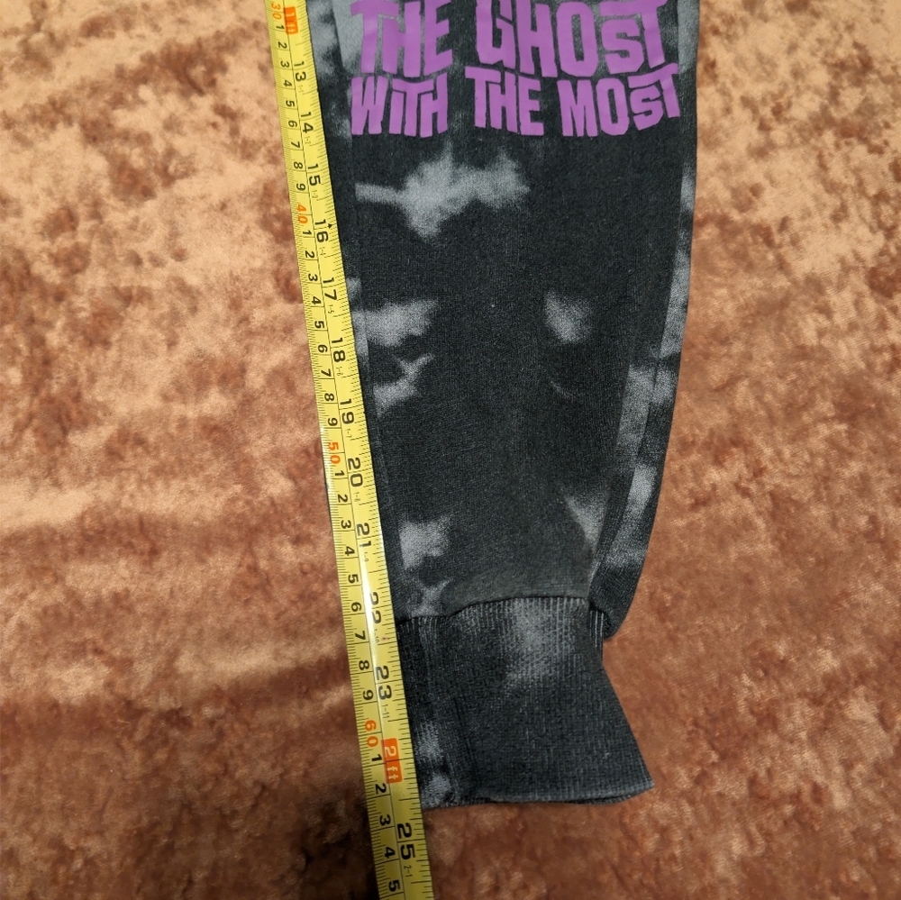 Purple Graphic Sweatshirt & Black Tie-Dye Joggers Set - Purple/Black - Picture 13 of 14